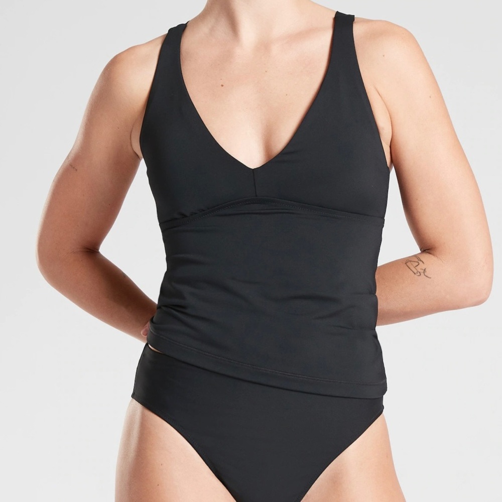 Athleta Plunge Tankini Swim Top A-C Medium